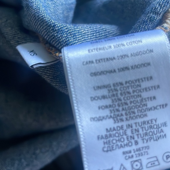 RE/DONE denim button down western shirt blouse‎ XS - Picture 5 of 6